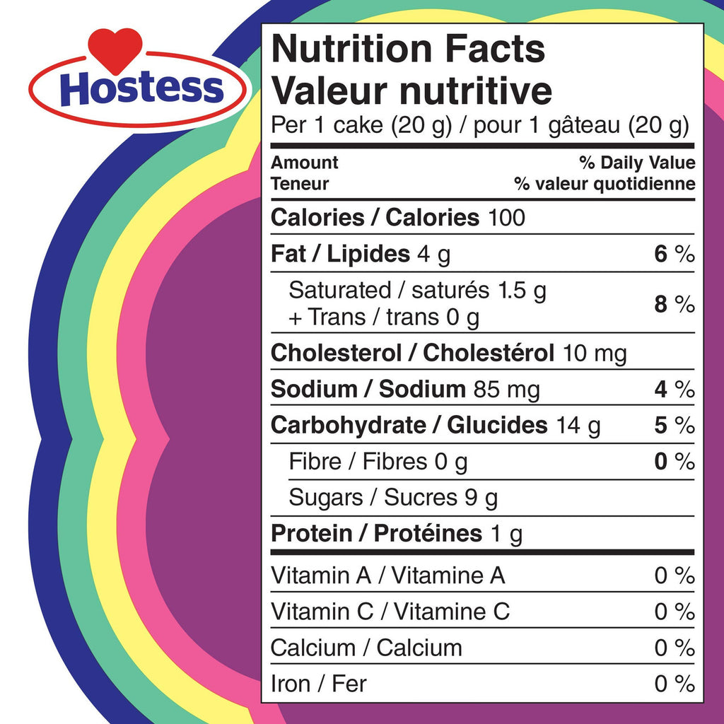 Hostess Hoopies Party Cakes, Birthday-Cake Flavoured, 121g/4.3 oz.,(Individually Wrapped) {Imported from Canada}