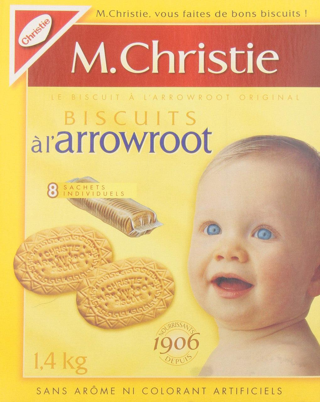 Mr. Christie's Arrowroot Biscuits, 1.40-Kilogram {Imported from Canada}