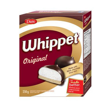Dare Whippet Chocolate Covered Mashmallow Cookies 250g (Imported from Canada)