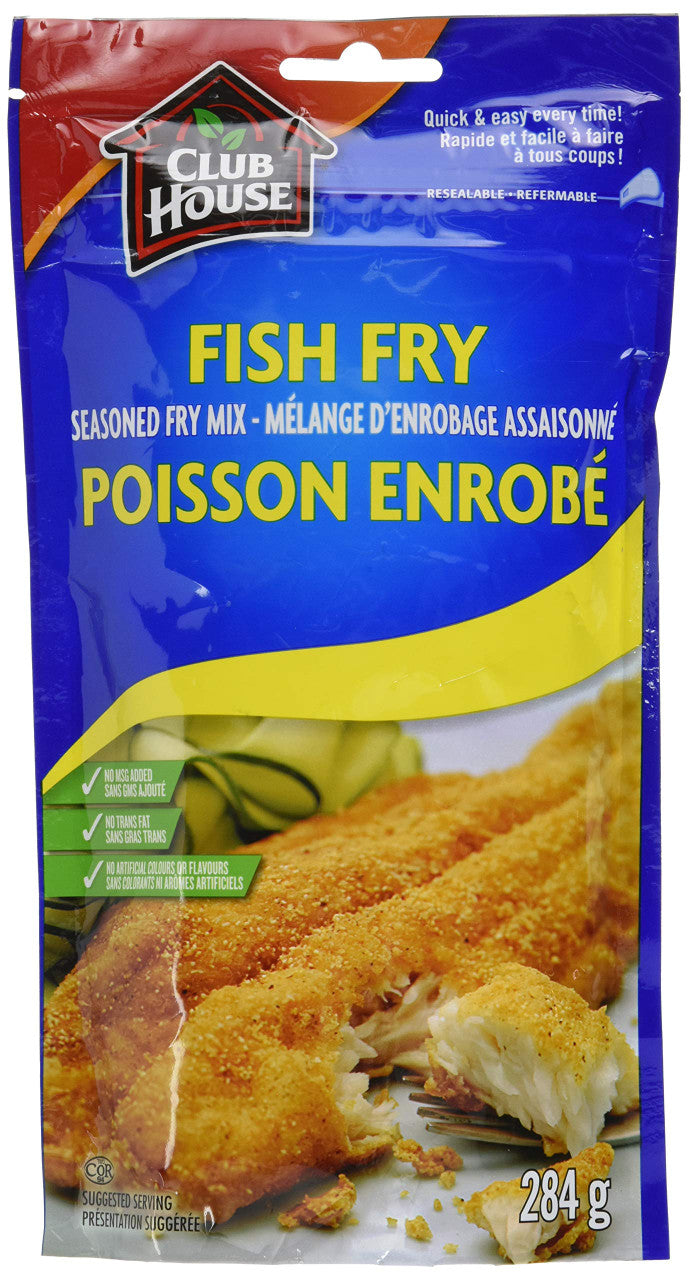 Club House,Batter Mix, Seasoned Fish Fry, 284g/10oz., {Imported from Canada}