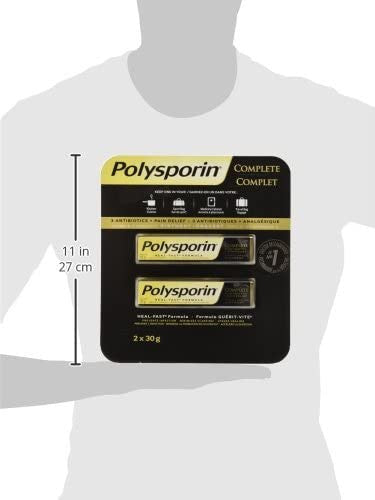 Polysporin Complete, (2 X 30g), 60g, Heal Fast Formula Twin Pack {Imported from Canada}