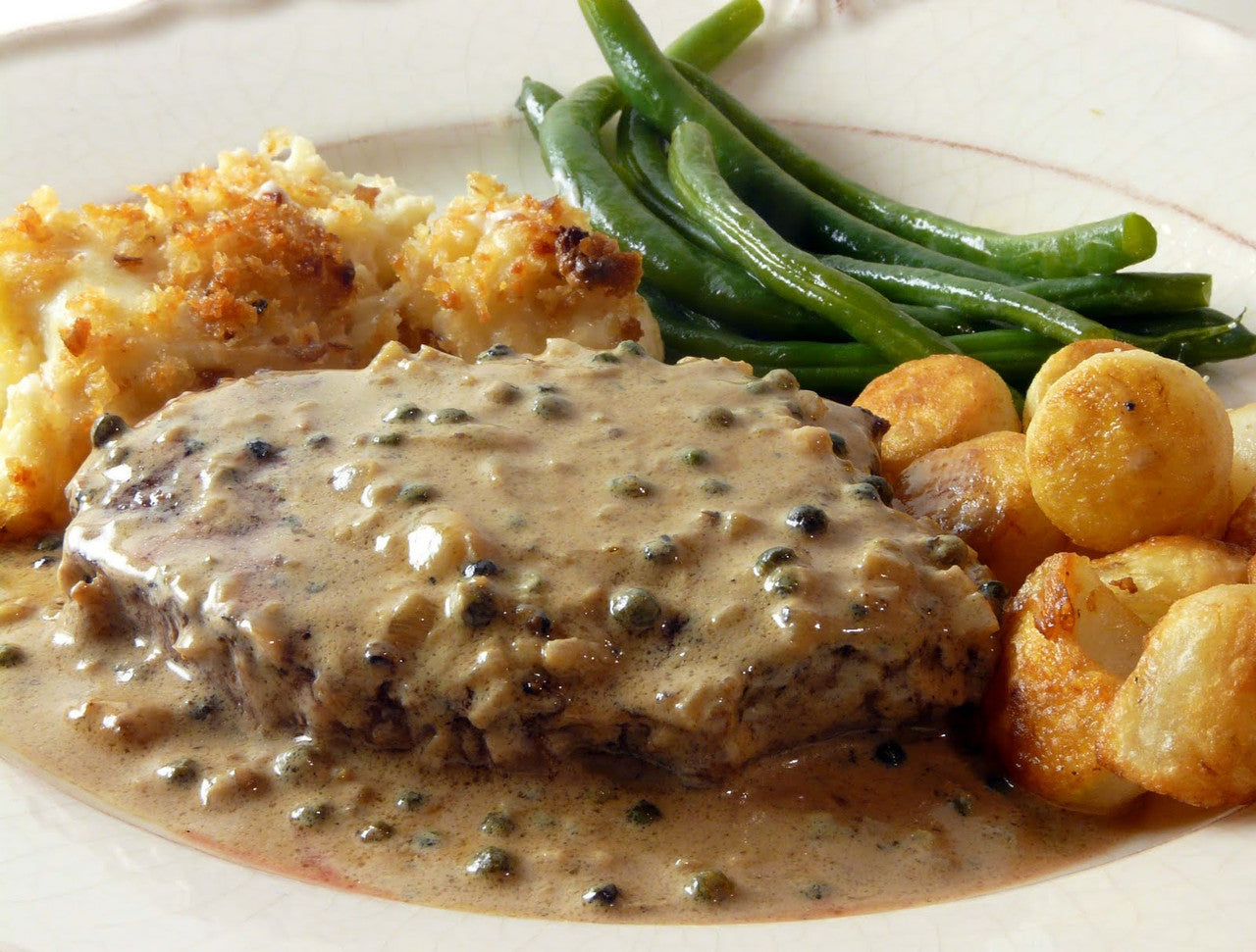 Berthelet Green Peppercorn Sauce Mix, 900g/2 lbs. Box {Imported from Canada}