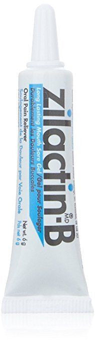 Zilactin-B Lasting Mouth Sore Gel 6g {Imported from Canada}