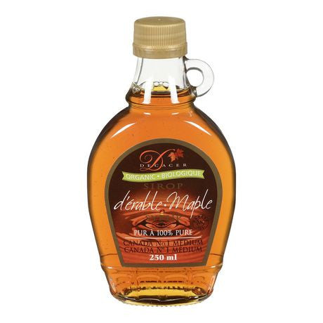 Decacer Organic Pure Maple Syrup 250mL/8.5oz, (Imported from Canada)
