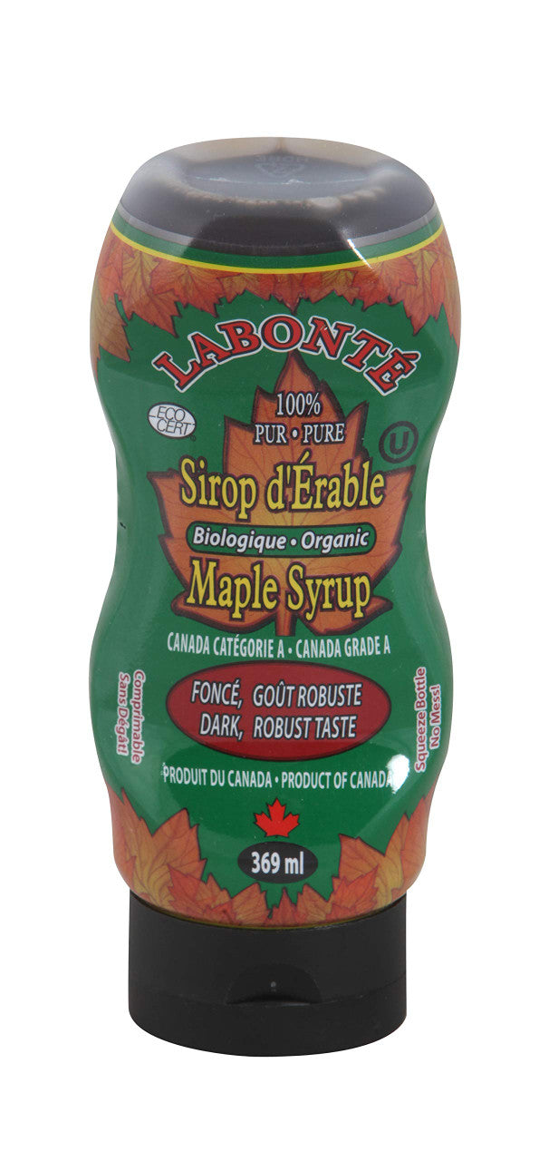 Labonte Organic Maple Syrup, 369ml/12.5oz., {Imported from Canada}