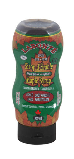 Labonte Organic Maple Syrup, 369ml/12.5oz., {Imported from Canada}