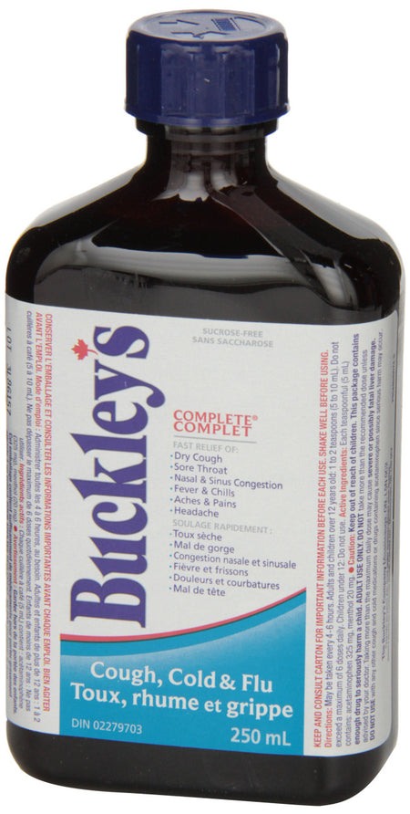 BUCKLEY'S Original 'COMPLETE' Syrup for COUGH Large 250 ml Size