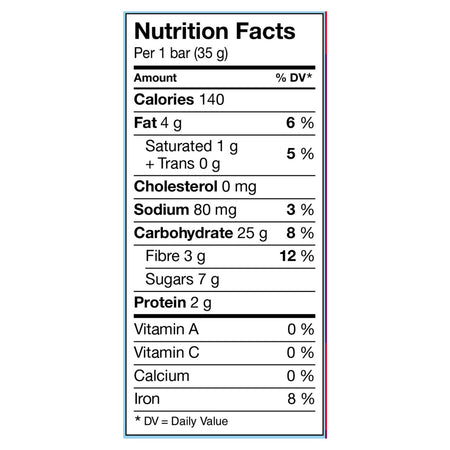 Leclerc Go Pure Chocolate Chip Soft Baked Oatmeal Bars, 175g/6 oz. Box {Imported from Canada}