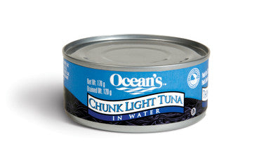 Ocean's Chunk Light Tuna in Water, 170g/6oz., {Imported from Canada}