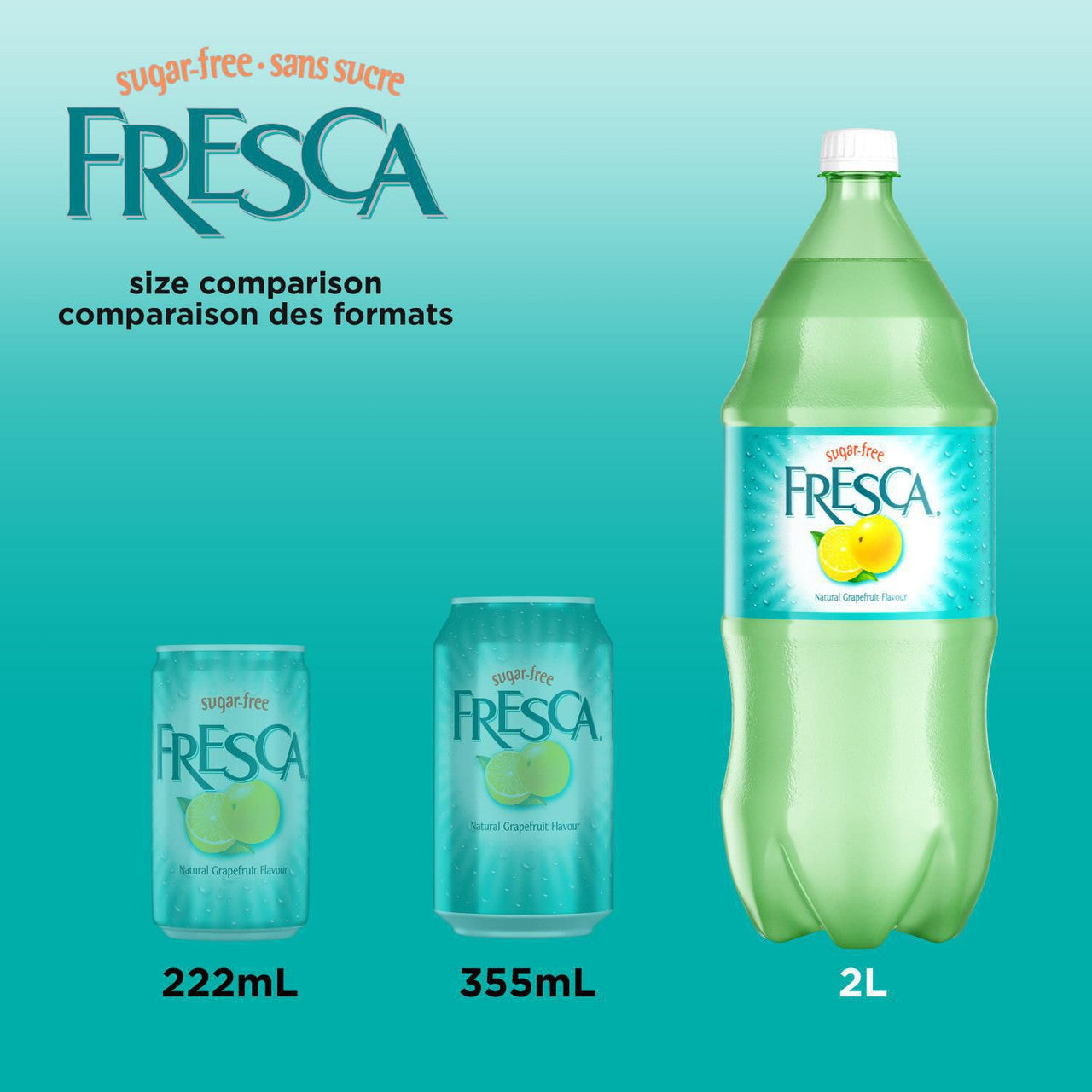 Fresca Soda 2L/67.6 fl.oz Bottle, Made by Coca Cola {Imported from