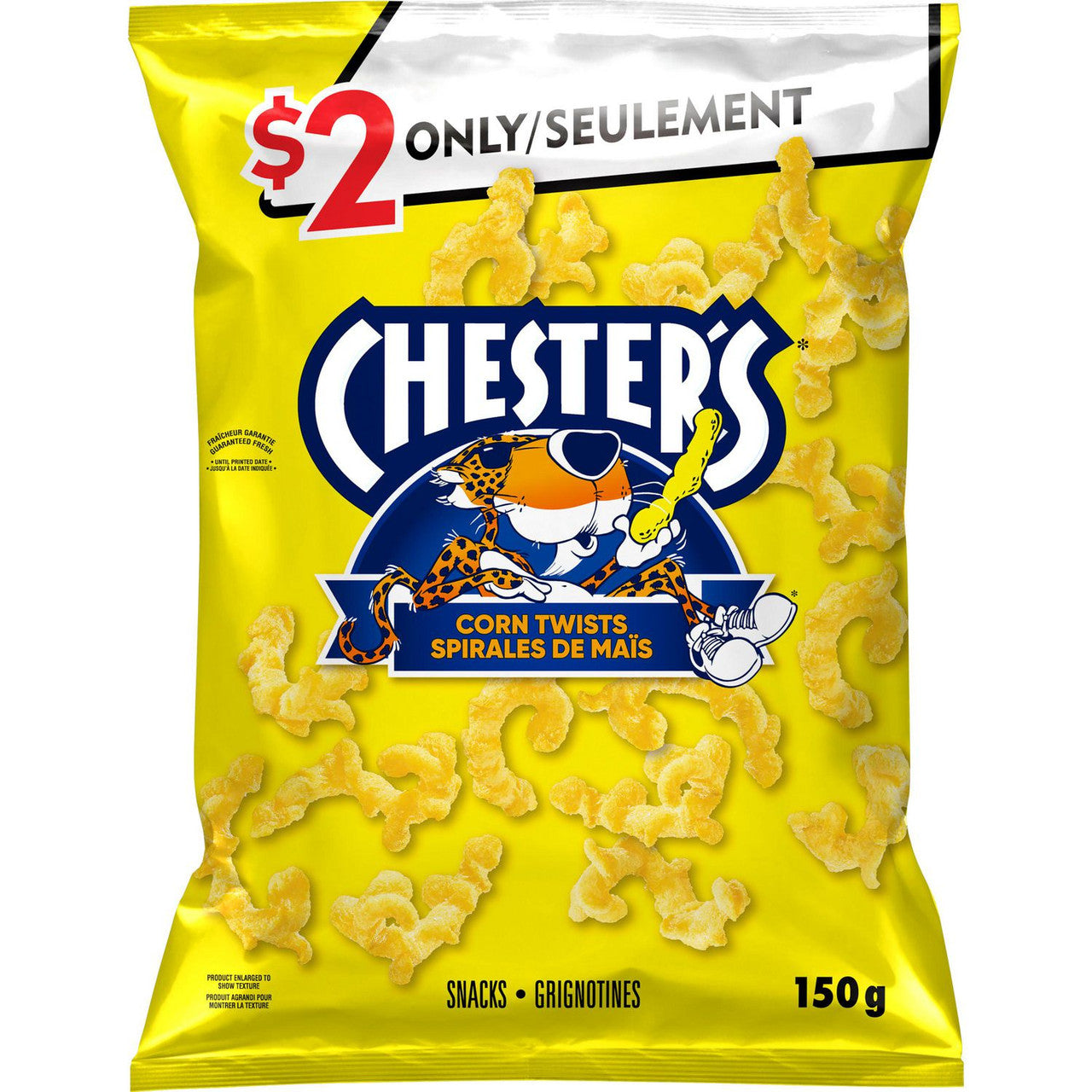 Chester's Corn Twists Original Flavored Snack, 150g/5.2 oz. Bag {Imported from Canada}