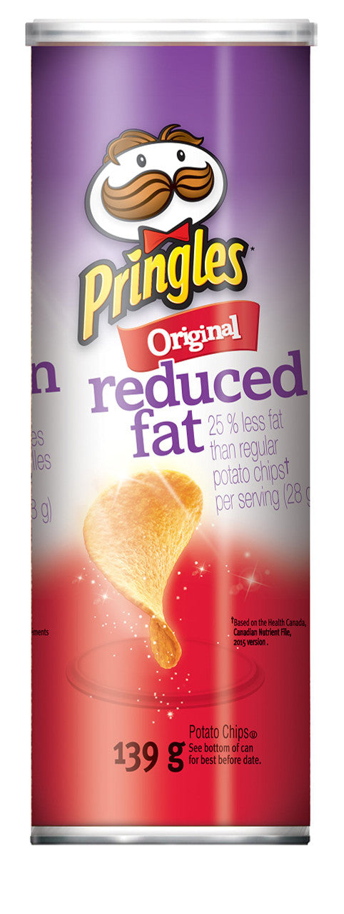 Pringles Reduced Fat Original Chips, 139g/4.9oz., {Imported from Canada}