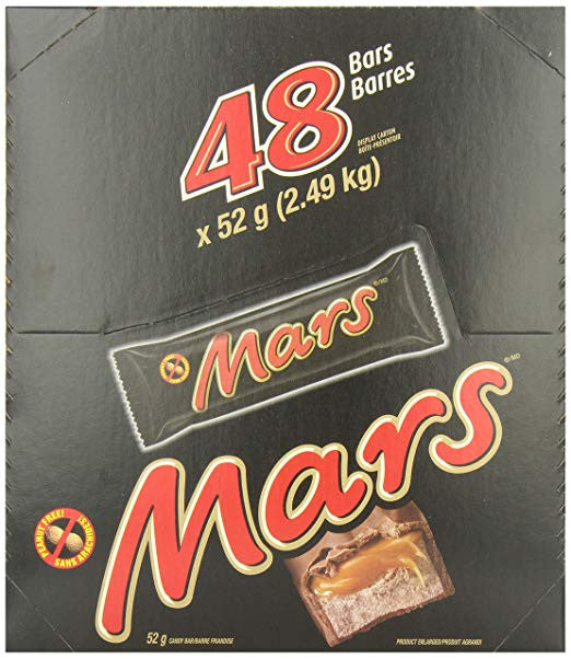 Mars Chocolate Bars - 48pk x 52g - {Imported From Canada}