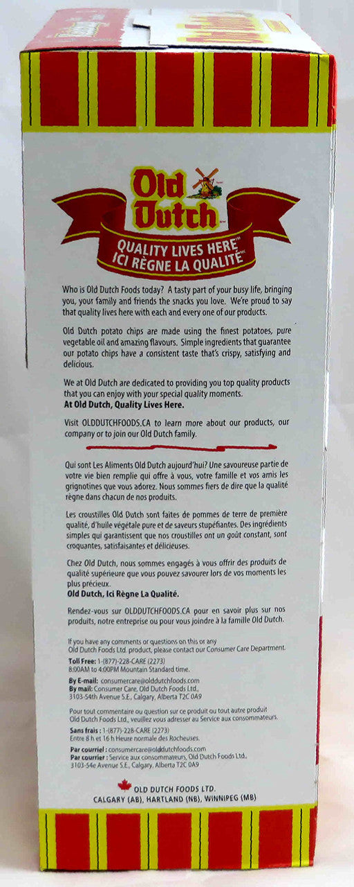 Old Dutch Ketchup Chips - 220g/7.8oz Box, (Imported from Canada)