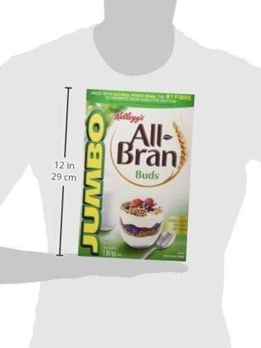Kellogg's All-Bran Buds Cereal, 1050g/2.53lbs., (3 Pack), {Imported from Canada}