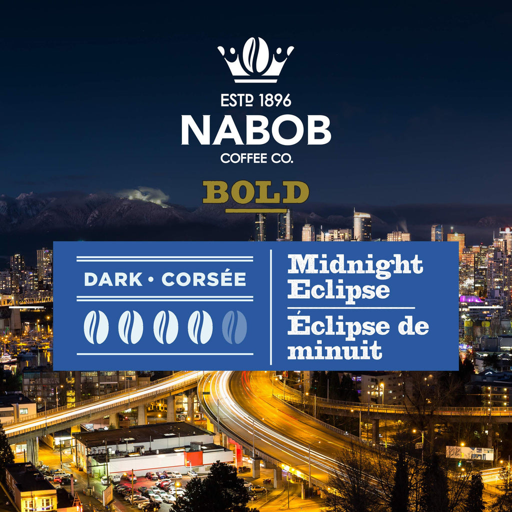 Nabob Bold Midnight Eclipse Ground Coffee, 300g/10.6 oz., {Imported from Canada}