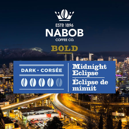Nabob Bold Midnight Eclipse Ground Coffee, 300g/10.6 oz., {Imported from Canada}