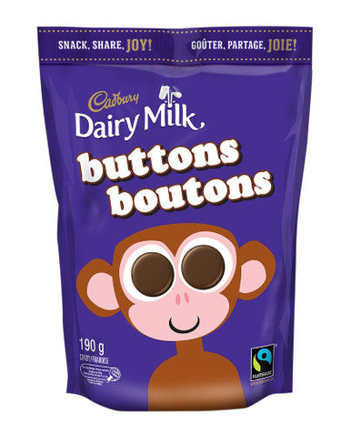 Cadbury Dairy Milk Chocolate Buttons, 190g/6.7oz., {Imported from Canada}