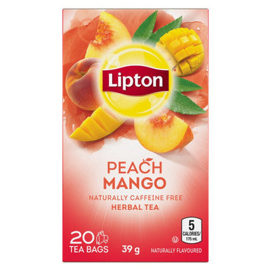 Lipton Peach & Mango Pyramid Tea Bags 20 Tea {Imported from Canada}