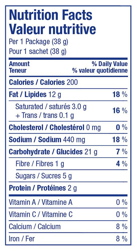 Ritz Snackwich Crackers Cheese Flavour (8x38g) 304g/10.7oz {Imported from Canada}