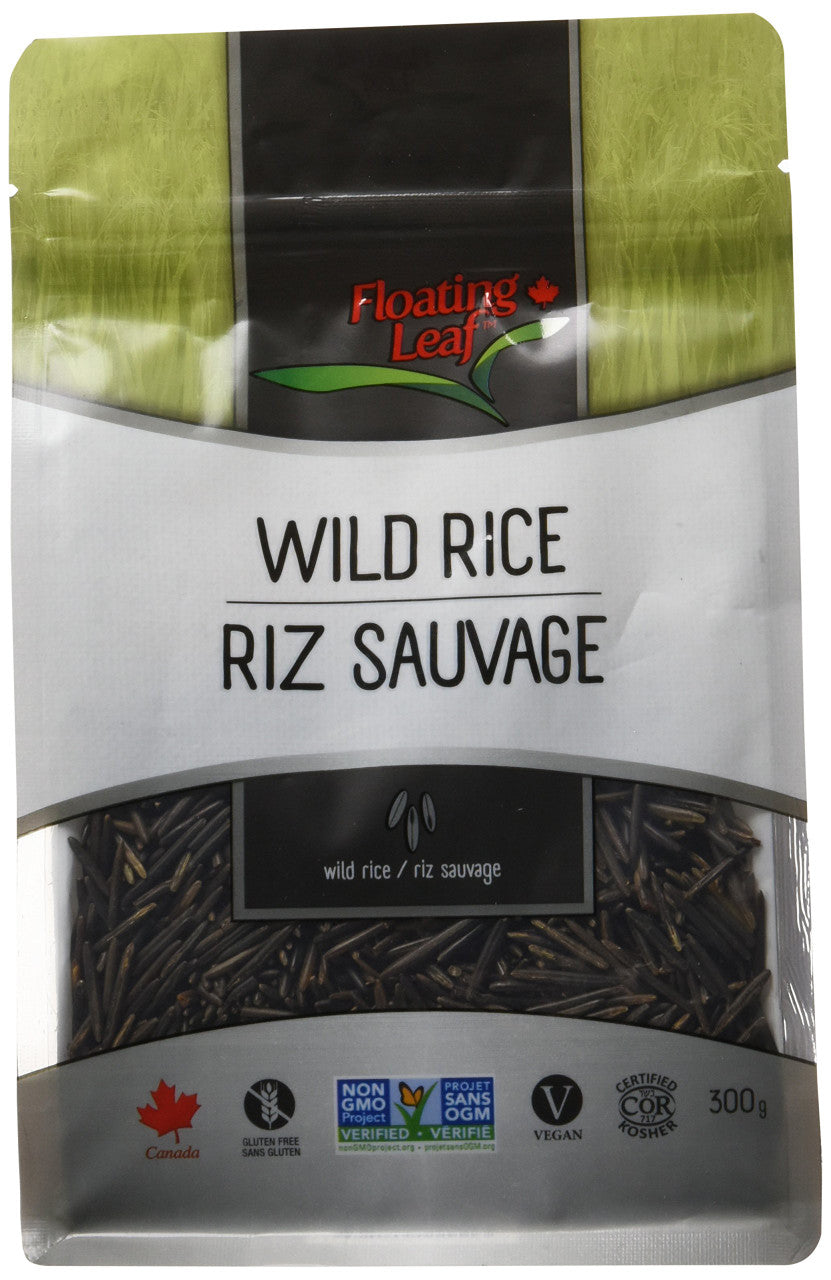Floating Leaf Organic Pure Wild Rice, 300g/10.6 oz., {Imported from Canada}