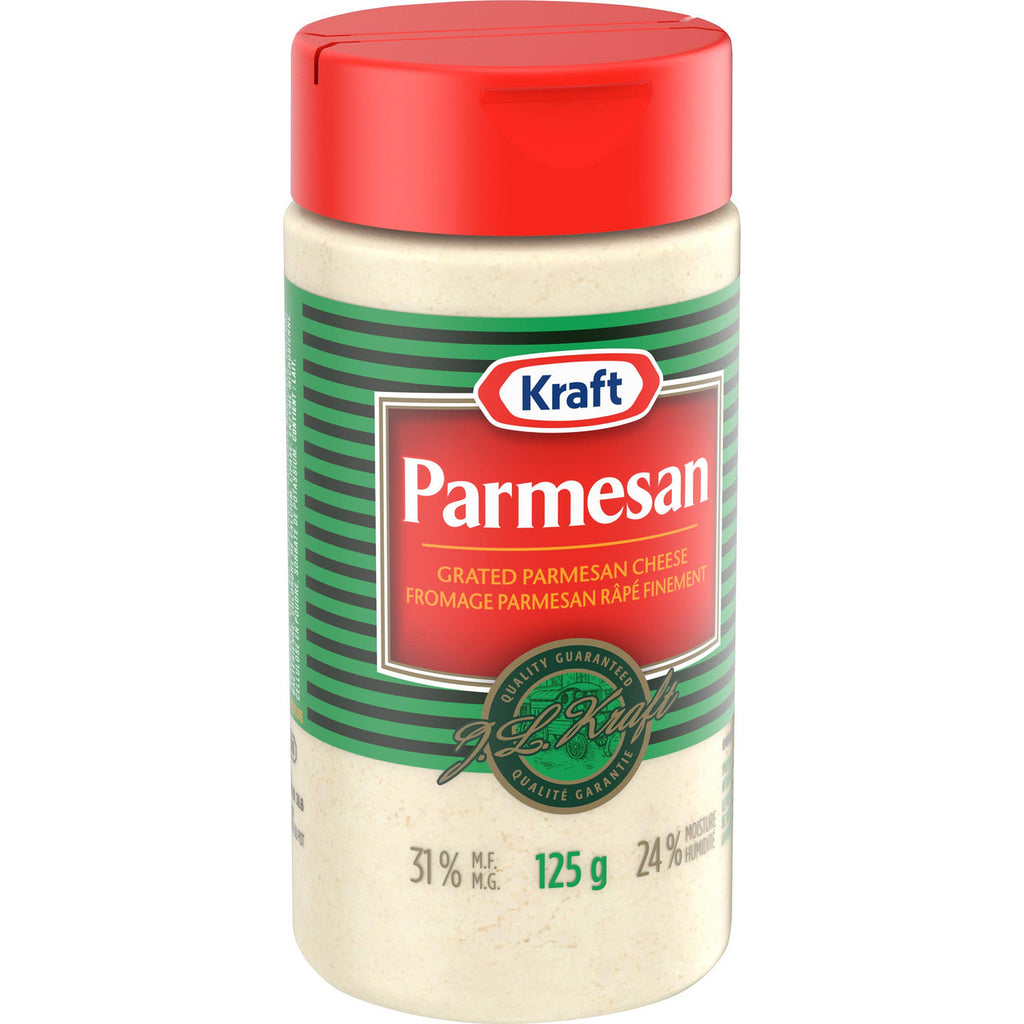 KRAFT Grated Parmesan Cheese Shaker, 125g/4.4 oz., {Imported from Canada}