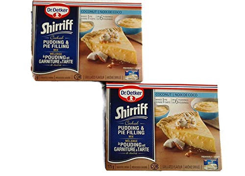 Shirriff Coconut Pudding & Pie Filling by Dr. Oetker - 2ct (175g/6oz.packs) {Imported from Canada}