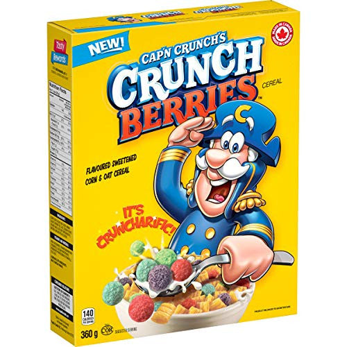 Cap'n Crunch Berries Cereal, 360g/12.7 oz., Box {Imported from Canada}