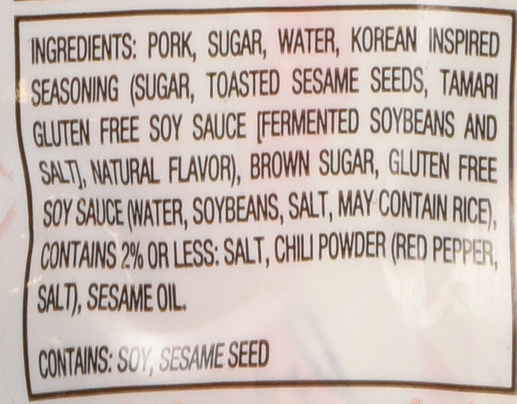 Golden Island Korean All Natural Barbecue Pork Jerky, 410g/14.5oz, {Imported from Canada}