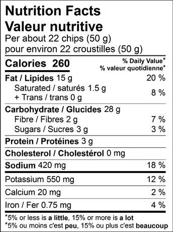 Old Dutch Ridgies Spicy Salt & Vinegar Potato Chips, 210g/7.4 oz., {Imported from Canada}
