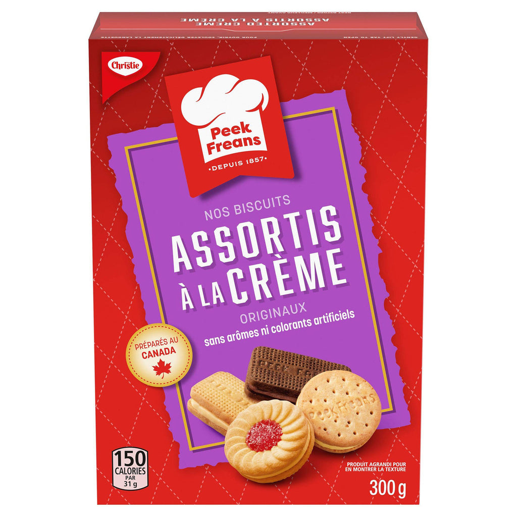 Christie Peek Frean Assorted Creme Cookies, 300g/10.6oz.(Imported from Canada)