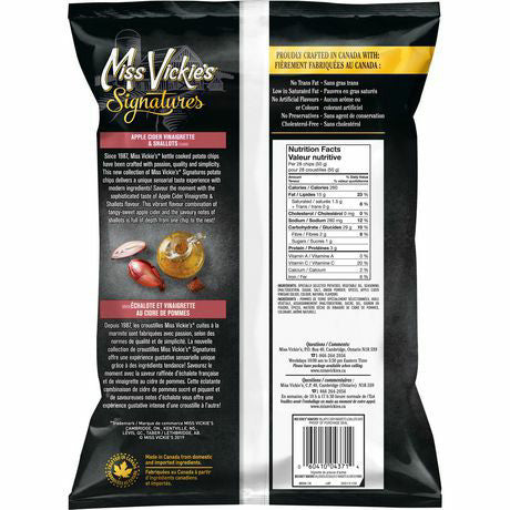 Miss Vickie's Signatures, Apple Cider Vinaigrette & Shallots Potato Chips, 180g/6oz, {Imported from Canada}
