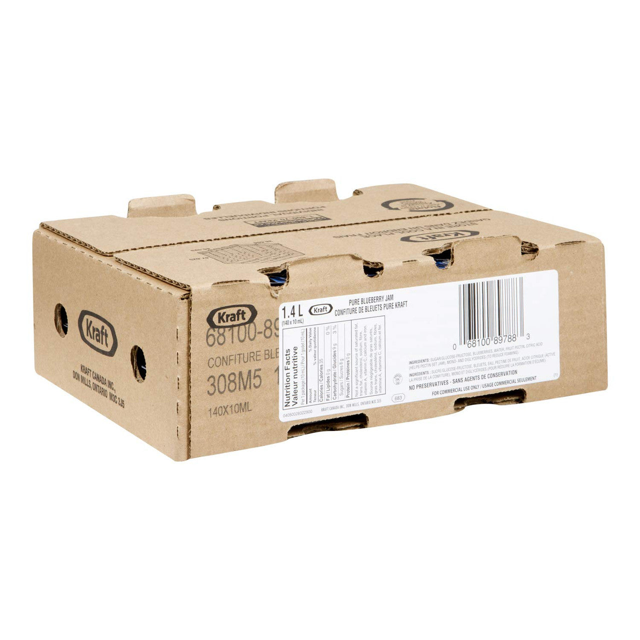 Kraft Pure Blueberry Jam, 10mL Packets, 140 Count, {Imported from Canada}