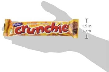 Cadbury Crunchie Chocolate Bar, 44g/1.6 oz., {Imported from Canada