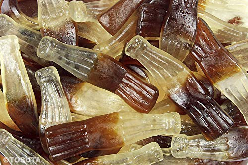 Koala Jumbo Bottle-O-Pop Cola Bottle Gummy Candy - 1Kg/2.2lbs., Tub, {Imported from Canada}