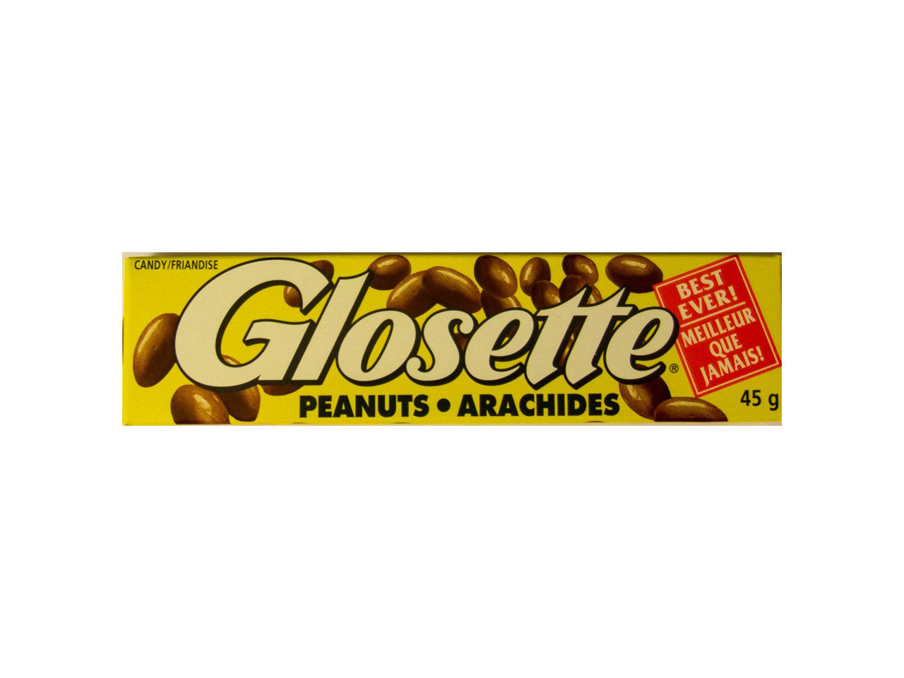 Glosette Chocolate Peanuts 45g/pack, (18 Count) {Imported from Canada}