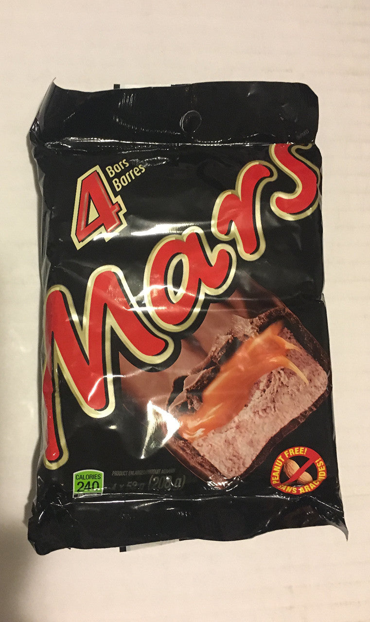 Mars Chocolate Full Size Bars (4 Pack)  {Imported from Canada}