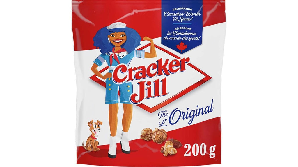 Cracker Jill The Original Caramel Coated Popcorn & Peanuts Mix, 200g/7 oz. Bag {Imported form Canada}