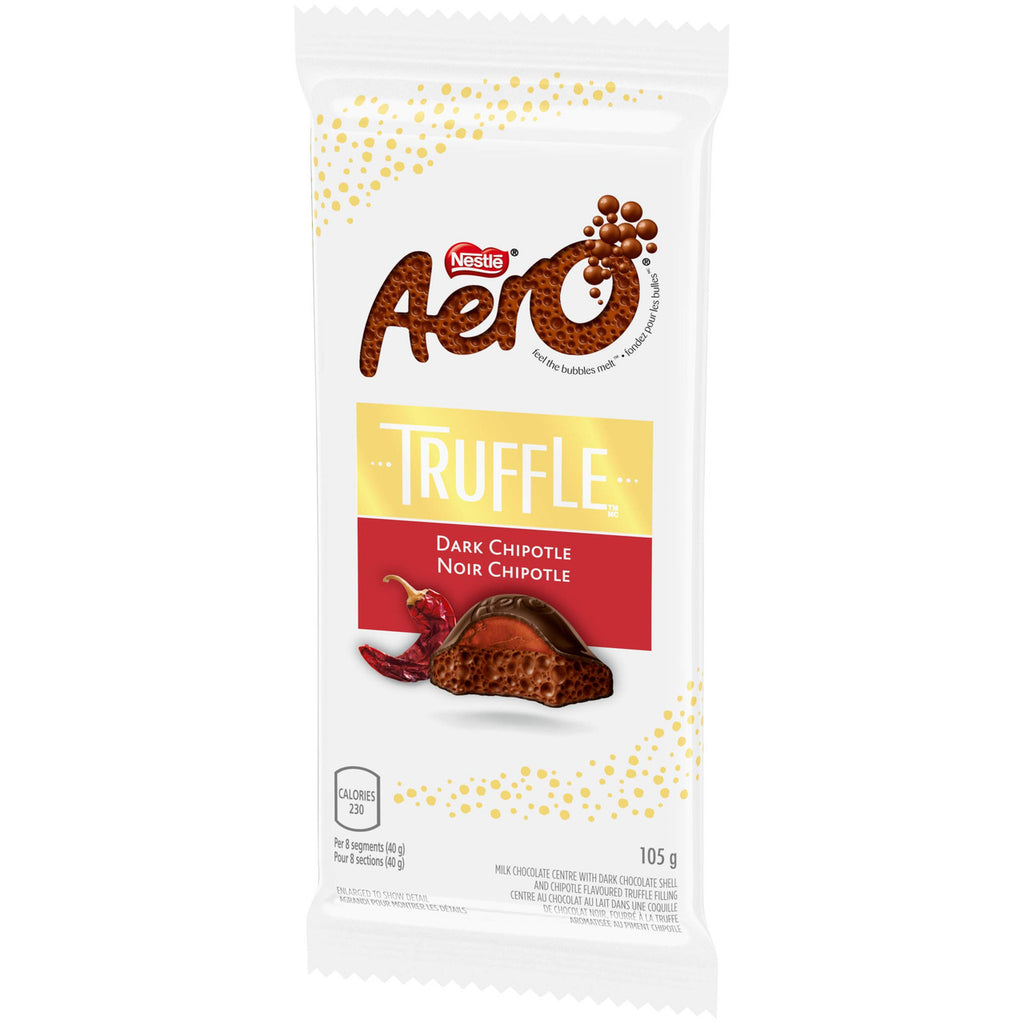 Nestle Aero Truffle Dark Chipotle Chocolate Bar, 105g/3.7 oz., {Imported from Canada}