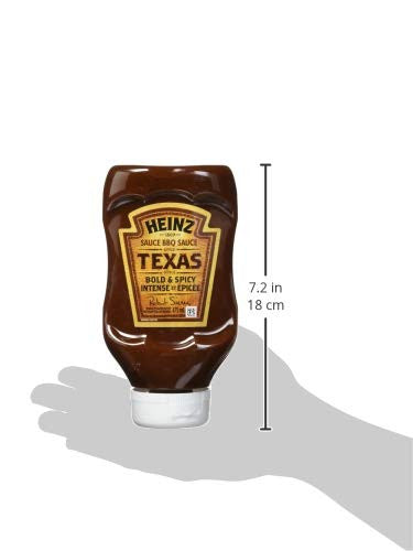 HEINZ BBQ Sauce, Bold and Spicy Texas, 475ml, 1ct - {Imported from Canada}