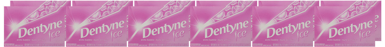 Dentyne Ice, Arctic Bubble Sugar Free Pellet Gum - 12x12/144ct {Canadian}