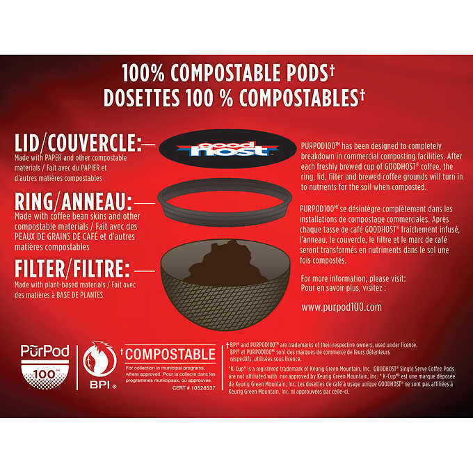 Good Host Dark Roast Coffee  160  K-cups  {Imported from Canada}