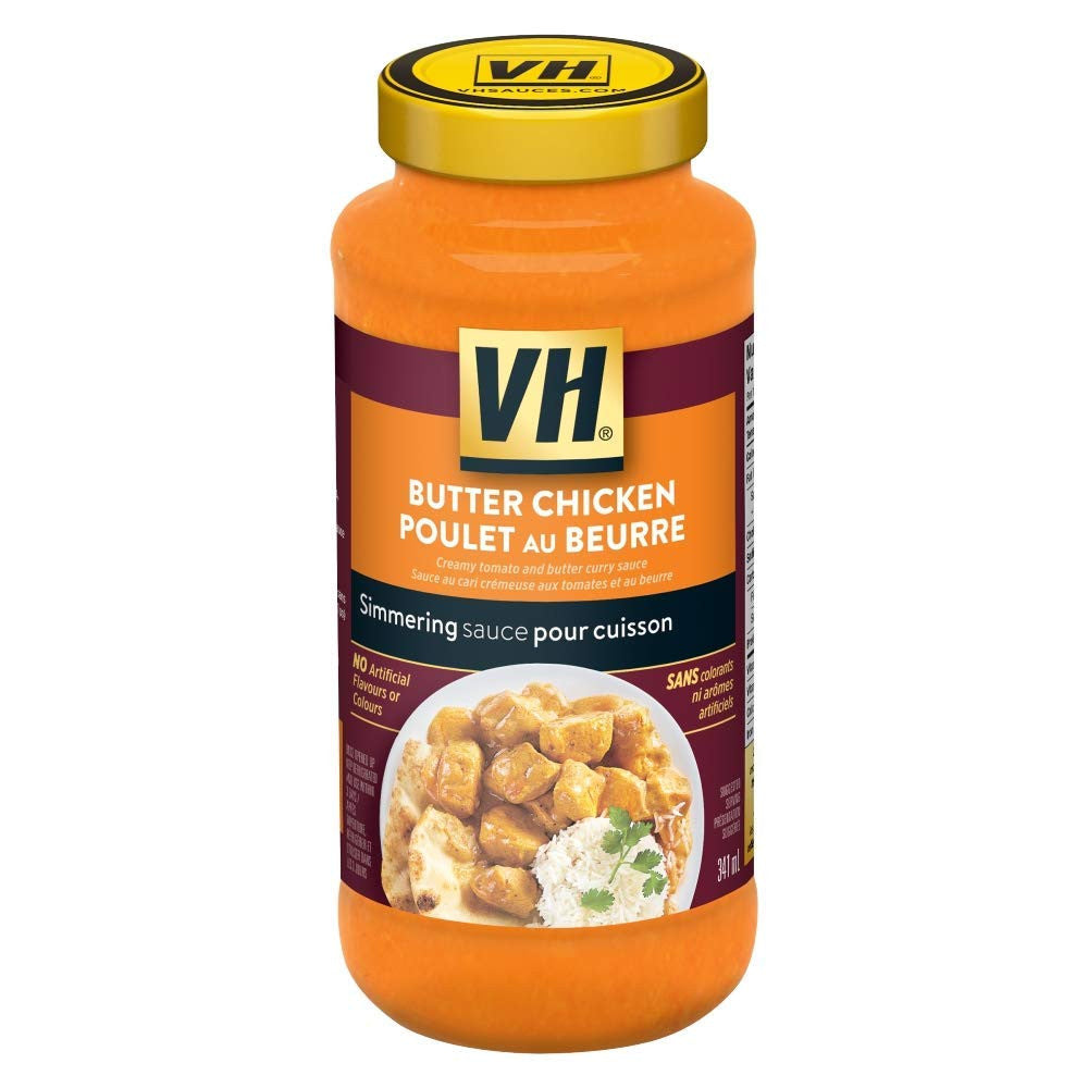 VH Butter Chicken Cooking Sauce (12 Count), 341ml/11.5oz, Jars {Imported from Canada}