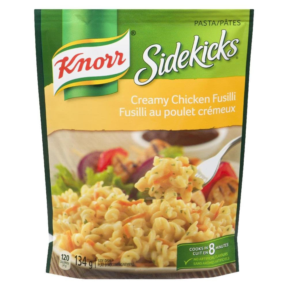 Knorr Sidekicks Creamy Chicken Fusilli Pasta Side Dish, 8ct {Imported from Canada}