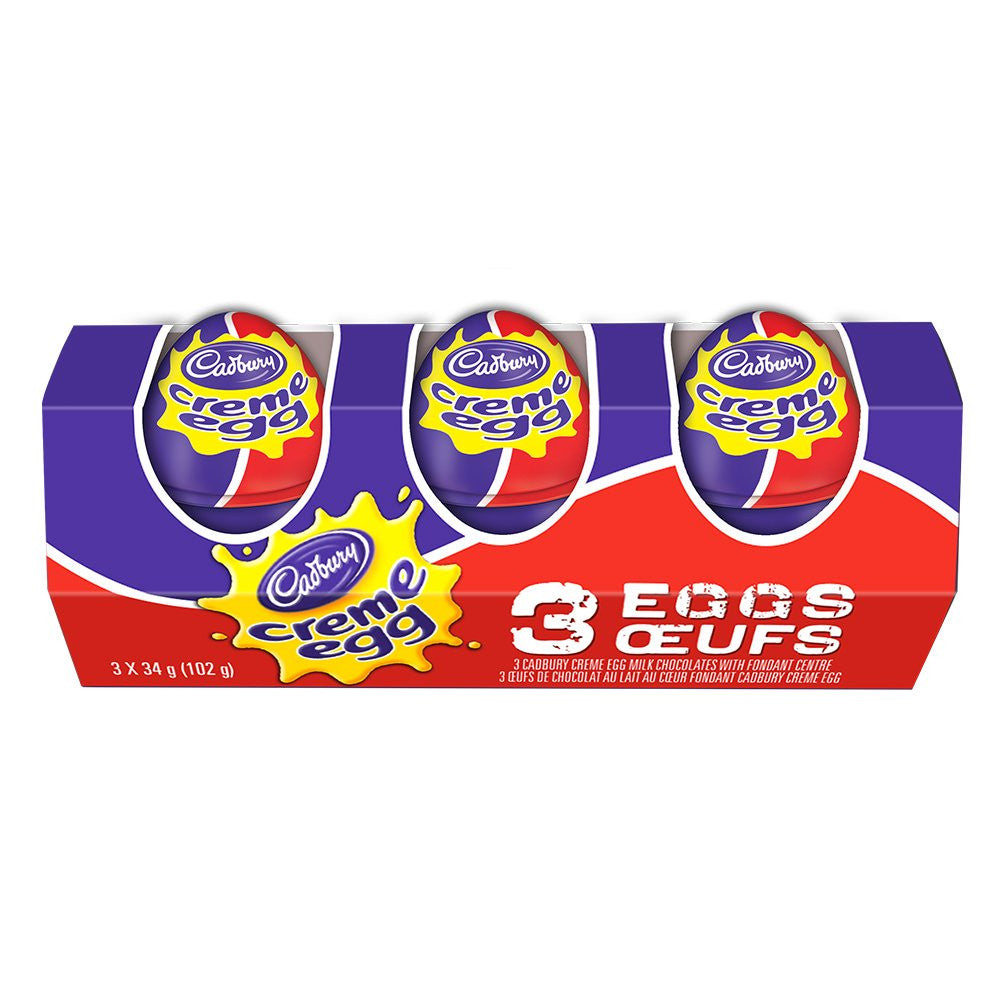 Cadbury Easter Creme Egg Chocolate 3x34 Gram - {Imported from Canada}
