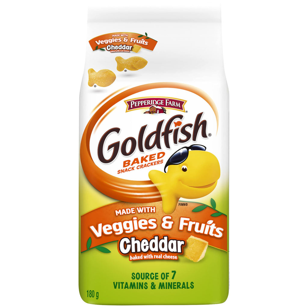 Pepperidge Farm Goldfish, Veggies & Fruits Crackers, 180g/6.1oz., {Imported from Canada}