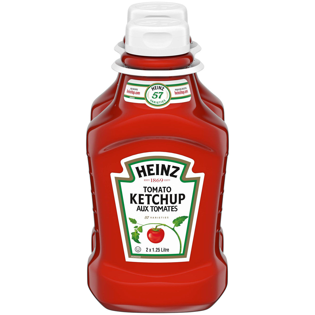 HEINZ Ketchup Fridge Fit-2 Pack, 2.5l/84.56Fl. oz. {Imported from Canada}