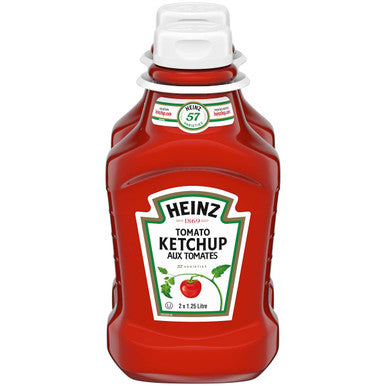 HEINZ Ketchup Fridge Fit-2 Pack, 2.5l/84.56Fl. oz. {Imported from Canada}