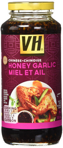 VH Honey Garlic Cooking Sauce (12 Pack), 341ml/11.5oz/Jars, (Imported from Canada)