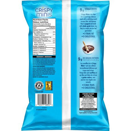 Quaker Crispy Minis Rice Chips BBQ, 100g/3.5 oz., {Imported from Canada}